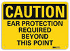 Caution Sign 10 inx14 in Aluminum
