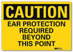 Caution Sign 5inx7in Reflective Sheeting