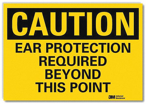 Caution Sign 5inx7in Reflective Sheeting