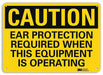 Caution Sign 10 in x 14 in Plastic