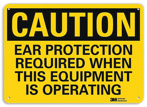 Safety Sign 7 in x 10 in Aluminum
