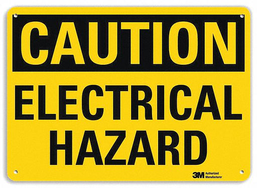 Caution Sign 7 inx10 in Plastic
