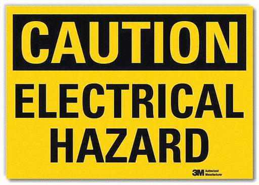 Caution Sign 5inx7in Reflective Sheeting