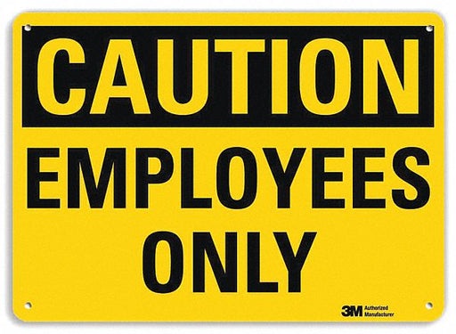 Safety Sign 7 in x 10 in Aluminum