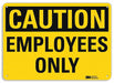 Safety Sign 10 in x 14 in Aluminum