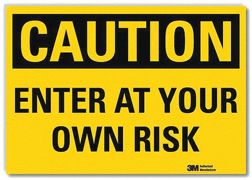 Entrance Sign 5inx7in Reflctv Sheeting