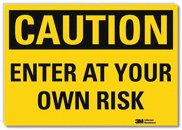 Entrance Sign 10in x 14in Rflct Sheeting