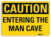 Caution Sign 10 in x 14 in Plastic