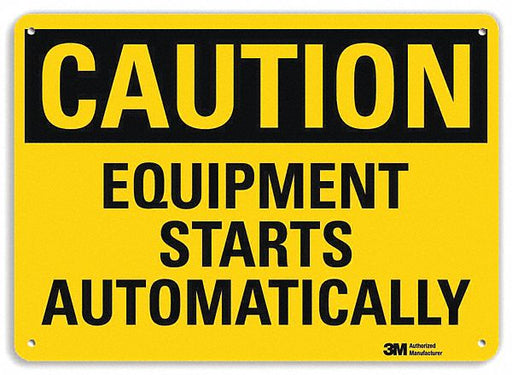Safety Sign 10 inx14 in Aluminum