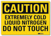 Caution Sign 5inx7in Reflective Sheeting