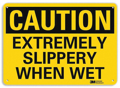 Safety Sign 7 in x 10 in Aluminum