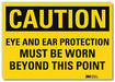 Caution Sign 10x14in Reflective Sheeting