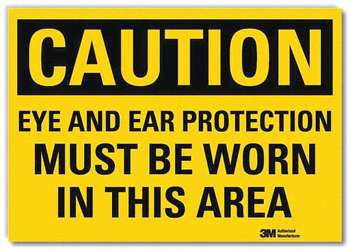 Caution Sign 7inx10in Reflctv Sheeting
