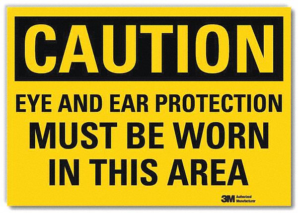Caution Sign 10in x 14in Rflct Sheeting