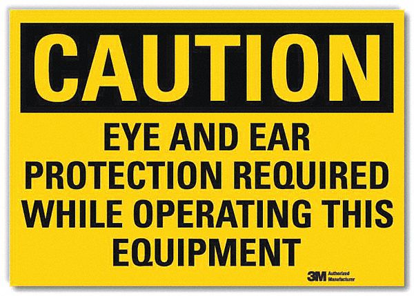 Caution Sign 5inx7in Reflective Sheeting
