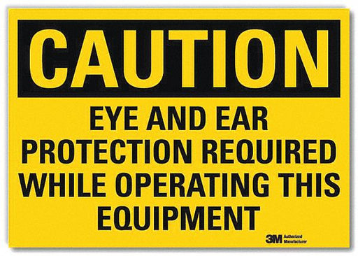 Caution Sign 10in x 14in Rflct Sheeting