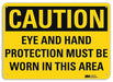 Caution Sign 7 in x 10 in Aluminum