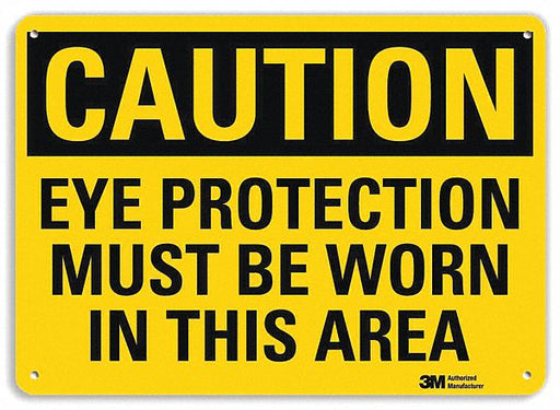 Caution Sign 7 inx10 in Plastic