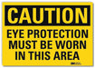 Caution Sign 5inx7in Reflective Sheeting