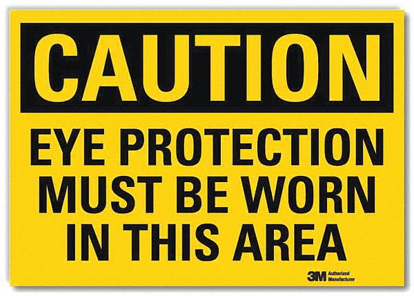 Caution Sign 5inx7in Reflective Sheeting