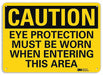 Caution Sign 10 in x 14 in Aluminum
