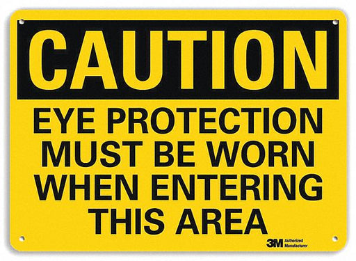 Safety Sign 7 in x 10 in Aluminum