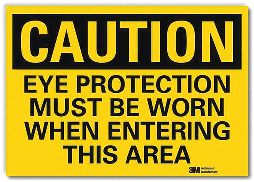 Caution Sign 5inx7in Reflective Sheeting