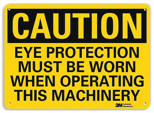 Safety Sign 7 in x 10 in Aluminum