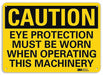 Caution Sign 10 in x 14 in Plastic