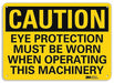 Caution Sign 10 in x 14 in Plastic