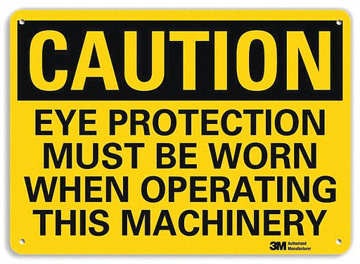 Caution Sign 10 in x 14 in Aluminum