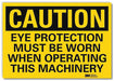 Caution Sign 7inx10in Reflctv Sheeting