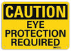 Caution Sign 7 inx10 in Plastic