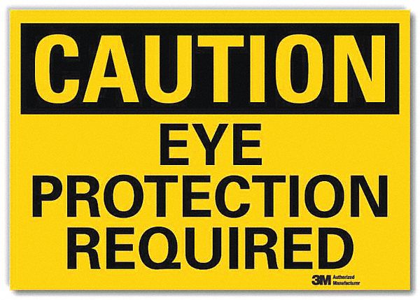 Caution Sign 5inx7in Reflective Sheeting