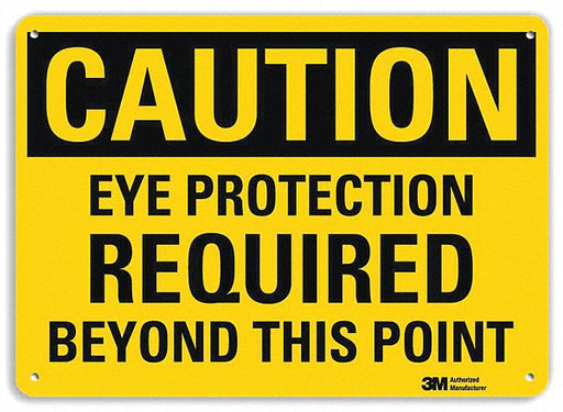 Caution Sign 10 inx14 in Plastic