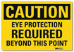 Caution Sign 7inx10in Reflctv Sheeting