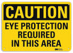 Caution Sign 10 inx14 in Aluminum