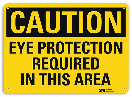 Caution Sign 10 in x 14 in Plastic