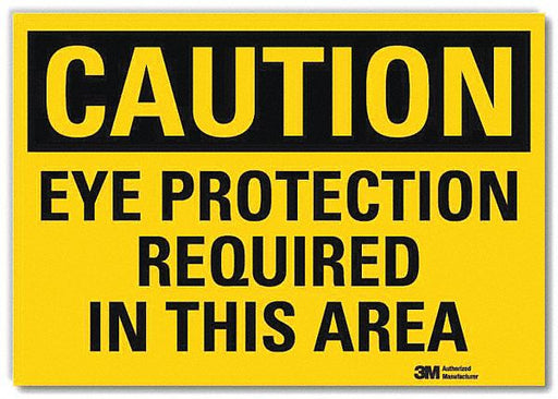 Caution Sign 7 in x 10 in Rflct Sheeting
