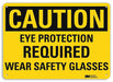 Caution Sign 7 inx10 in Plastic
