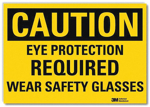 Caution Sign 5inx7in Reflective Sheeting