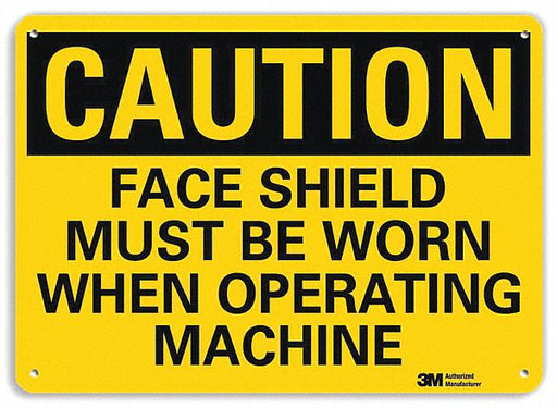Safety Sign 7 in x 10 in Aluminum