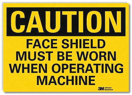 Caution Sign 5inx7in Reflective Sheeting