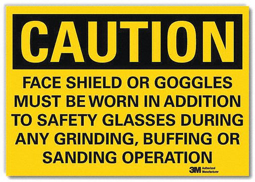 Caution Sign 7inx10in Reflctv Sheeting
