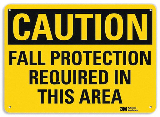 Safety Sign 7 in x 10 in Aluminum