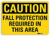 Caution Sign 10 inx14 in Plastic