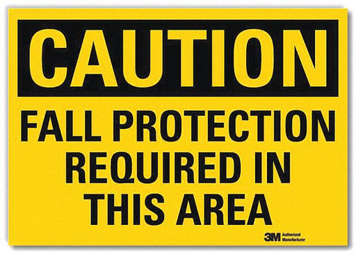 Caution Sign 5 in x 7 in Rflct Sheeting