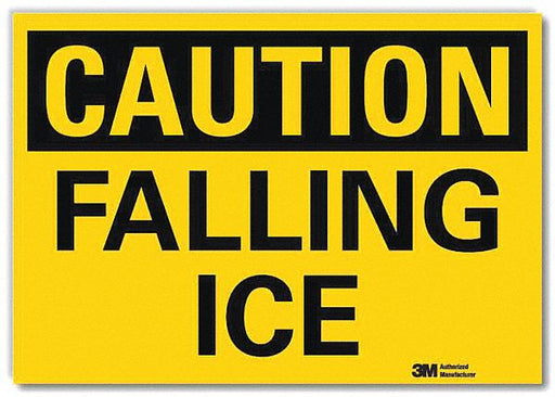 Rflct Icy Conditions Lbl 7x10in Plastic