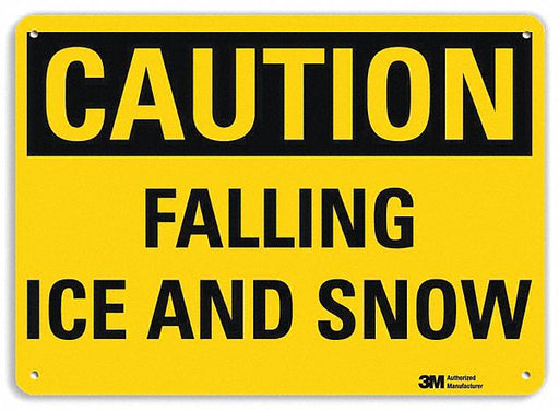 Rflctv Icy Conditions Sign 10x14in Plstc