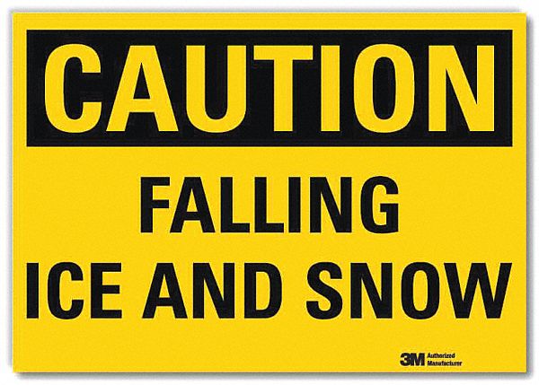Rflctv Icy Conditions Lbl 10x14in Plastc